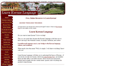 Desktop Screenshot of learnkoreanlanguage.com